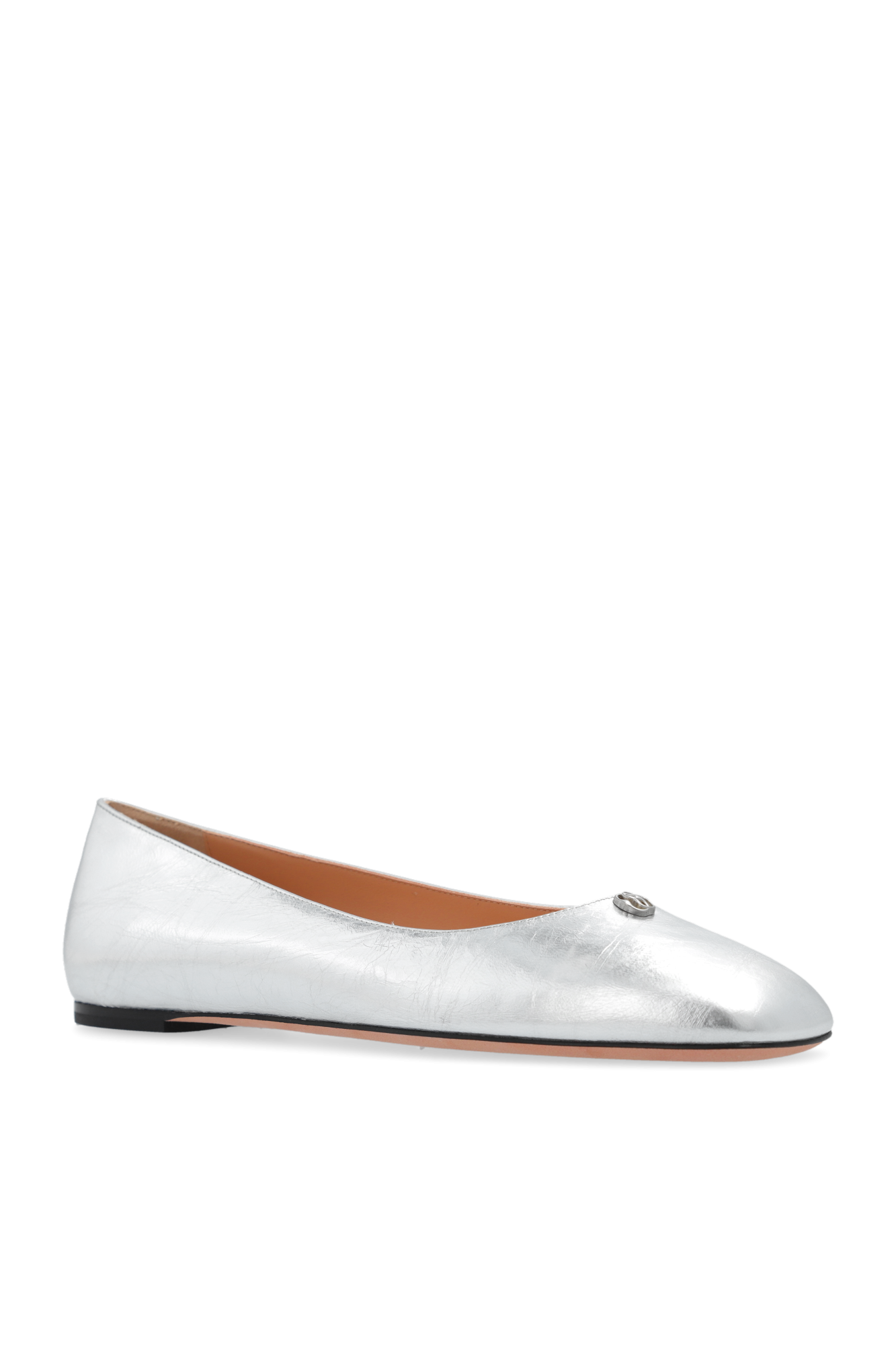 Silver Leather ballet flats Bally Vitkac Canada